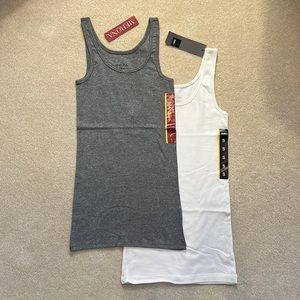 NWT Gray & White Tank Top Bundle